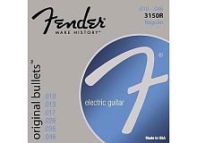 FENDER STRINGS NEW ORIGINAL BULLET 3150R PURE NICKEL BULLET END 10-46