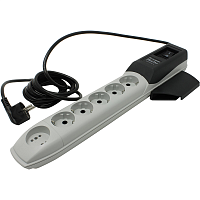 ZIS Pilot Pro Surge protector Pilot PRO GP 6 outlets (5 euro + 1 without ground) 10A / 2.2kVt, 1.8m, automatic circuit-breaker